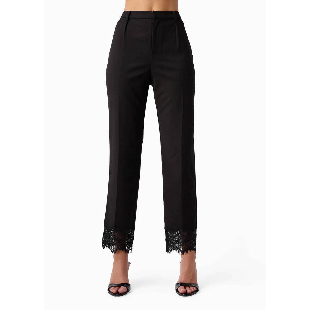 NEW CAMI NYC cheyenne high rise cropped pants in black